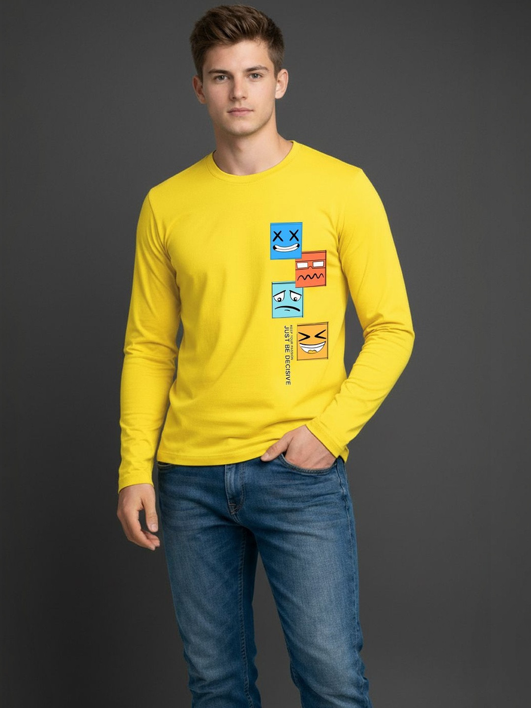 CRYPTIC Men Typography Printed T-shirt