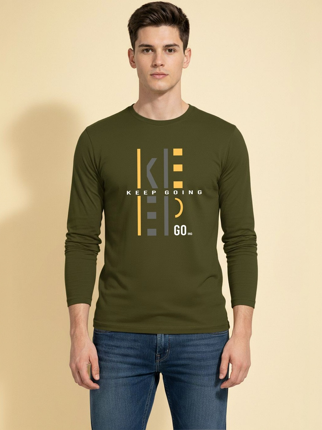 CRYPTIC Men Typography Printed T-shirt
