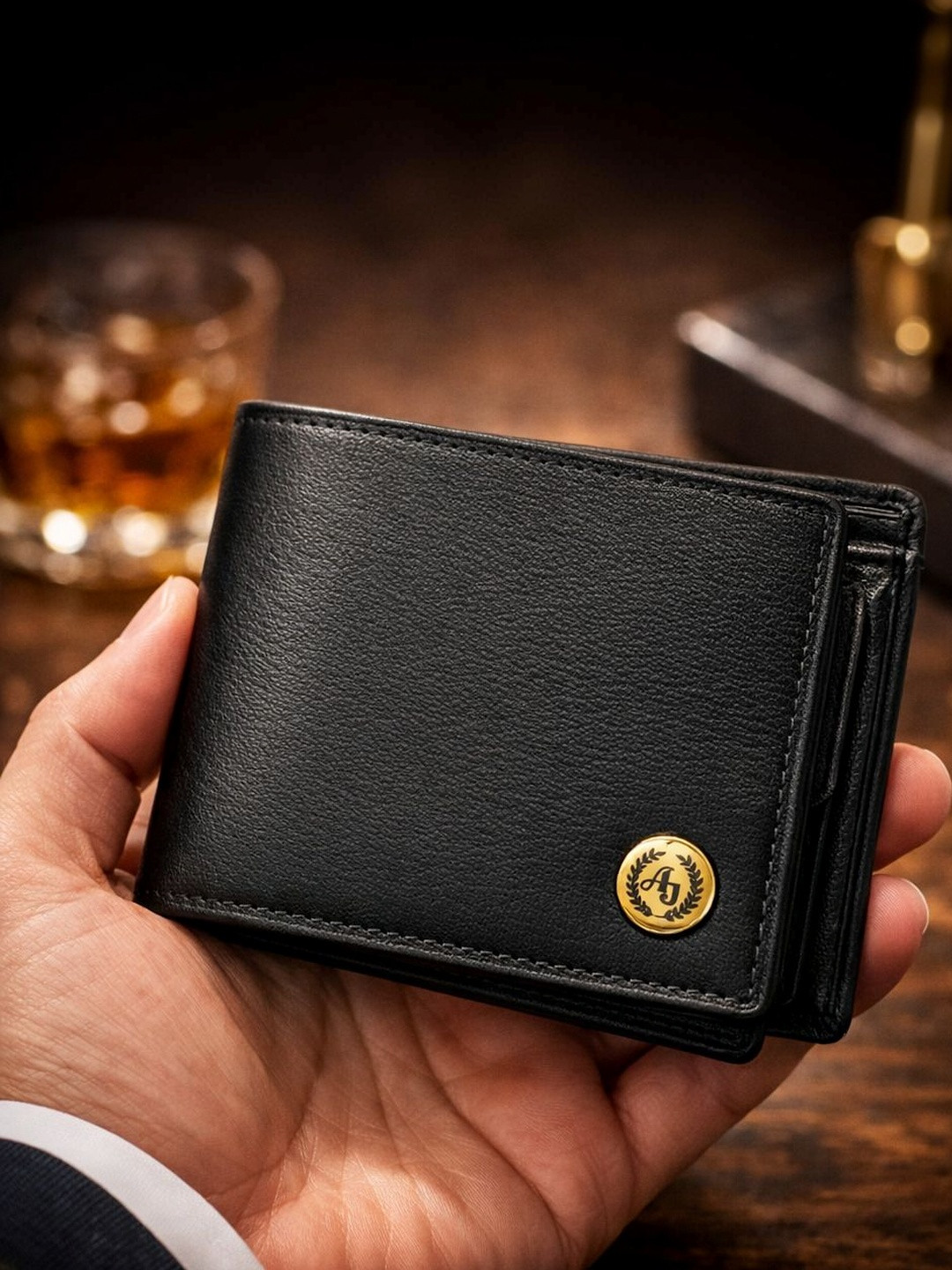 Ajanta Men Leather Two Fold Wallet