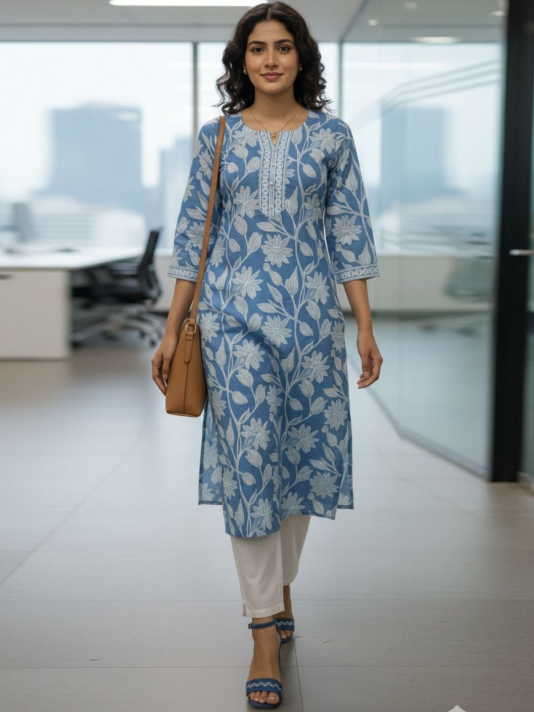 KALINI Women Floral Printed Floral Kurta