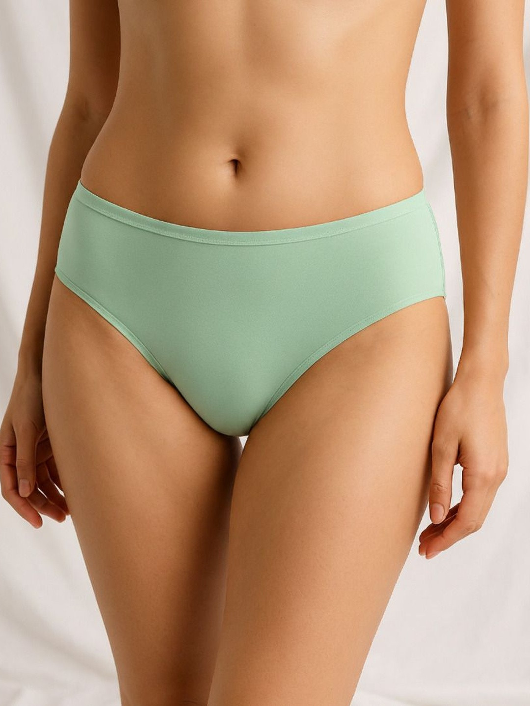 Moda Rapido Pack Of 3 Cotton Mid-Waist Briefs