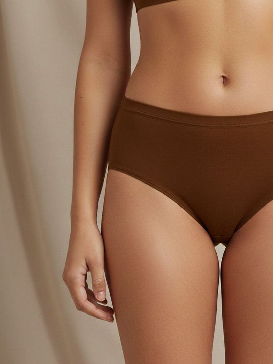 Moda Rapido Pack Of 3 Cotton Mid-Waist Briefs