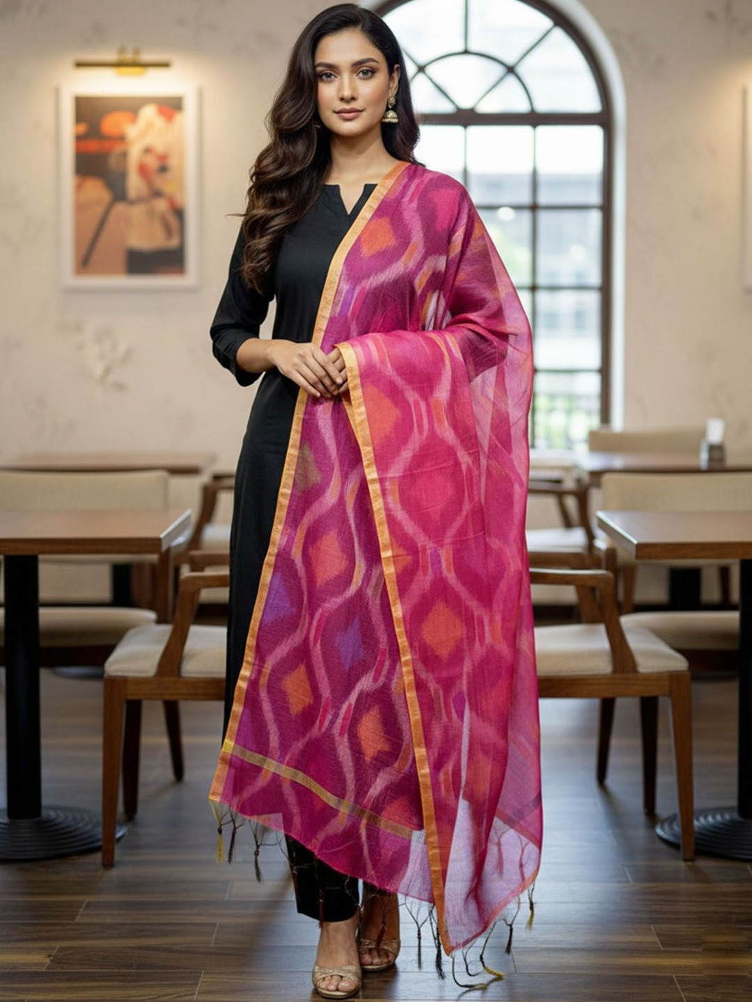 Urban Pallu Dyed Dupatta