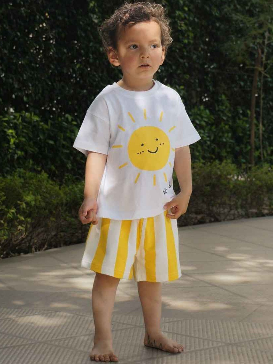 Gozi Cotton Printed T-shirt with Shorts