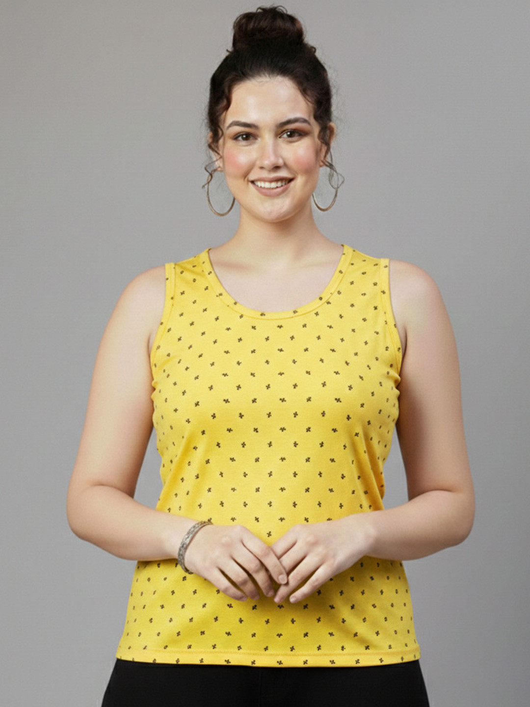 AYVINA Print Cotton Tank Top