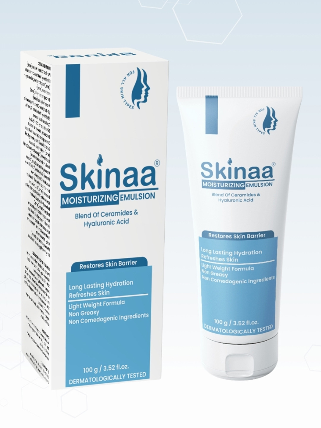 Skinaa Moisturizing Emulsion with Ceramides & Hyaluronic Acid Lightweight 100ml