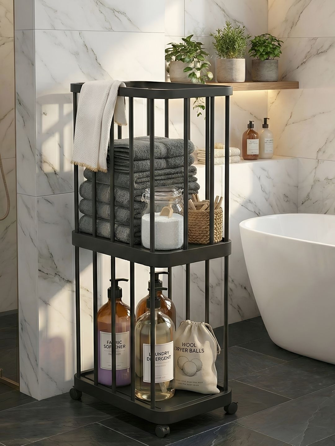 Story@home Black Set of 1 Super Strong Multi-Utility Organisers