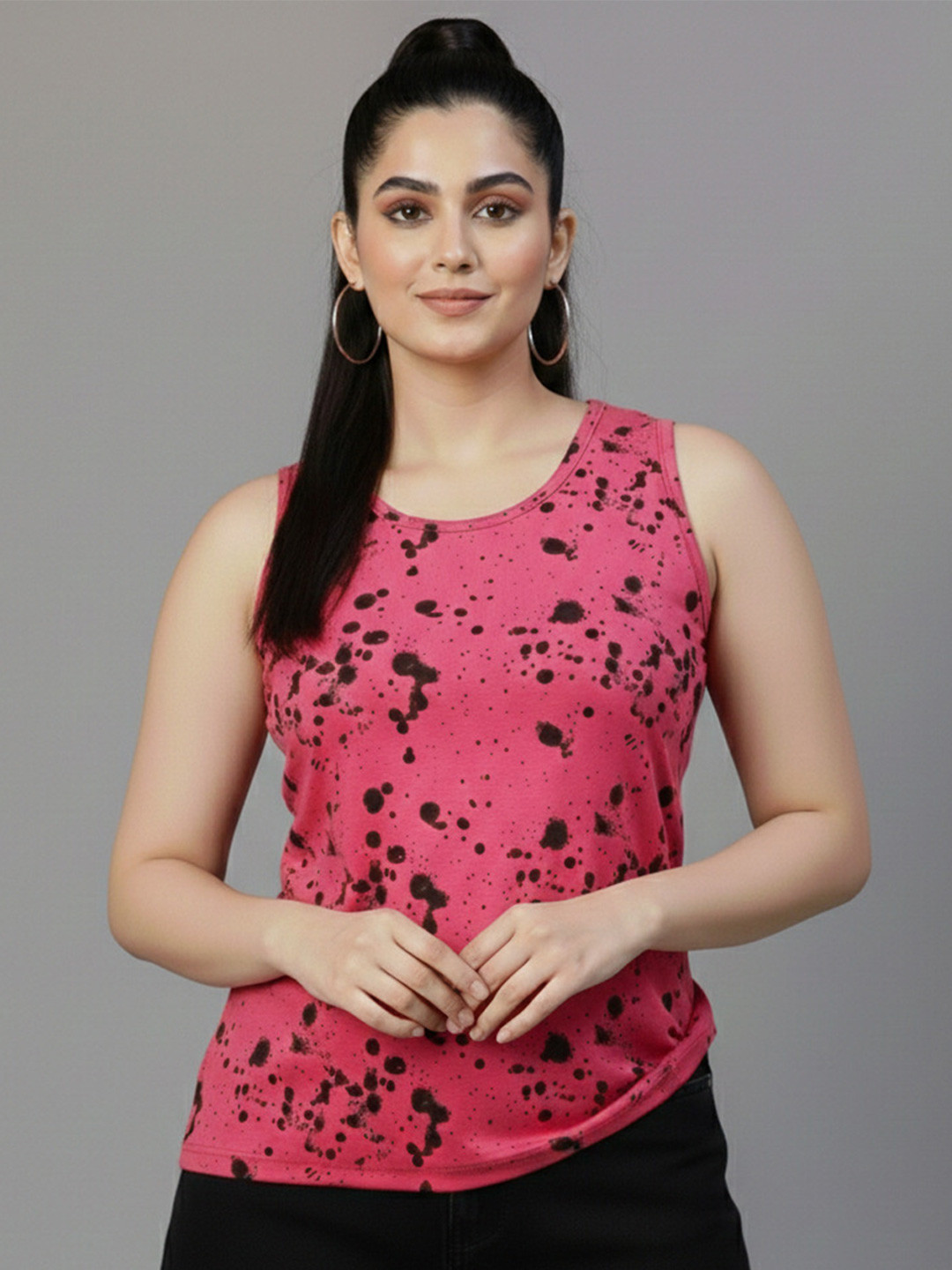 AYVINA Print Cotton Tank Top