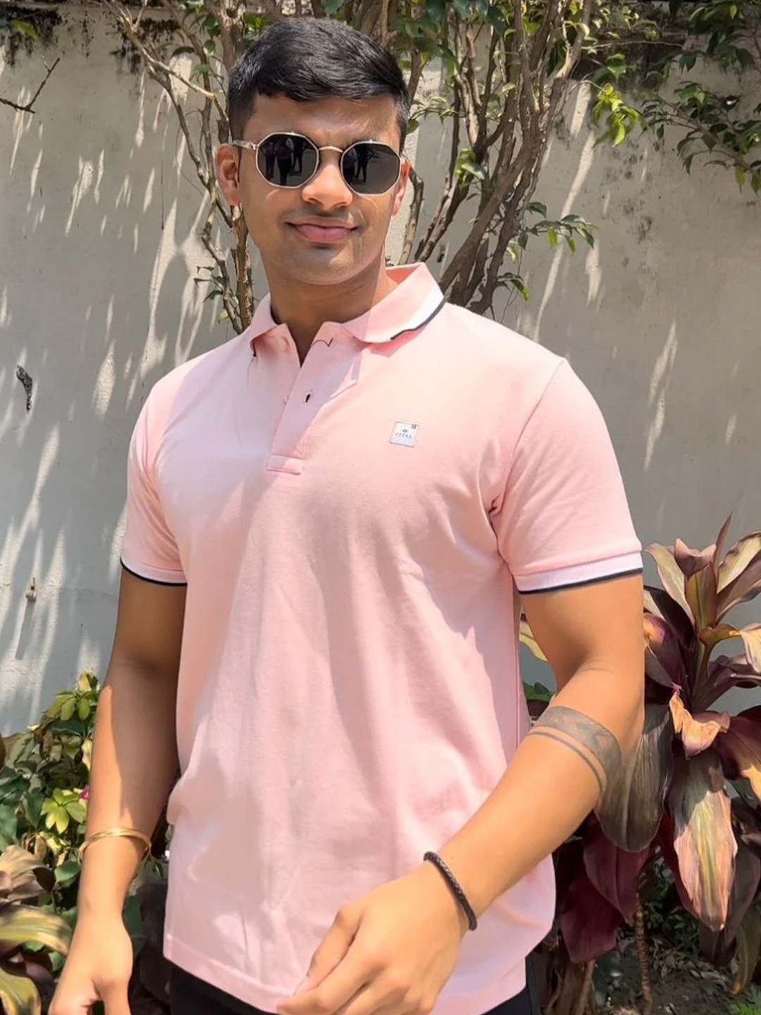 VITAL Men Polo Collar T-shirt
