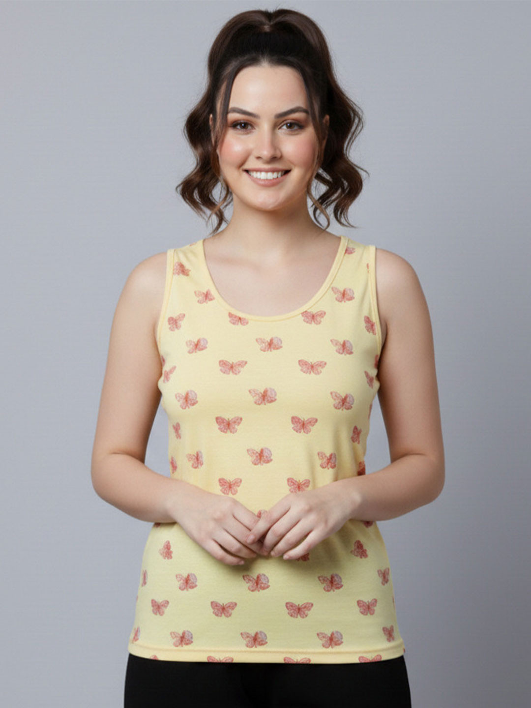 AYVINA Print Cotton Tank Top
