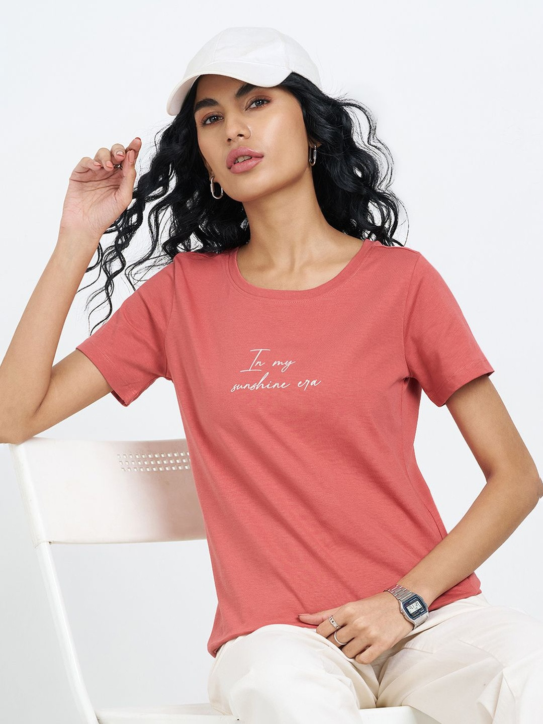 Honey by Pantaloons Print Cotton short Top