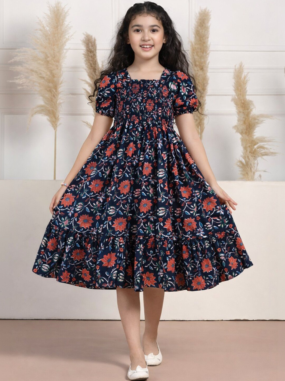 DEKLOOK Fit Flare Kids Party Wear Dress Girls Dresses