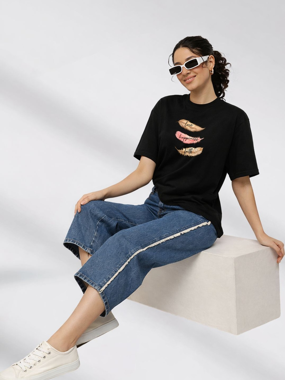 Slenor Women Printed T-shirt