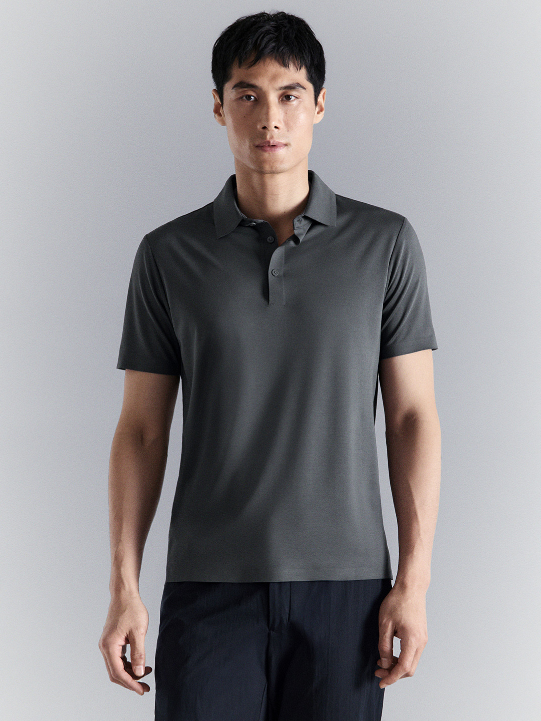 MANGO MAN Slim Fit Performance Polo Collar T-shirt
