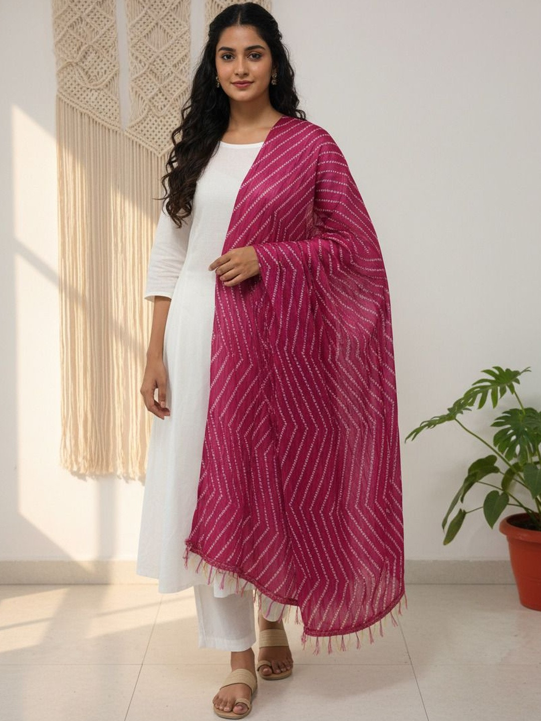 Komurr Printed Bandhani Dupatta