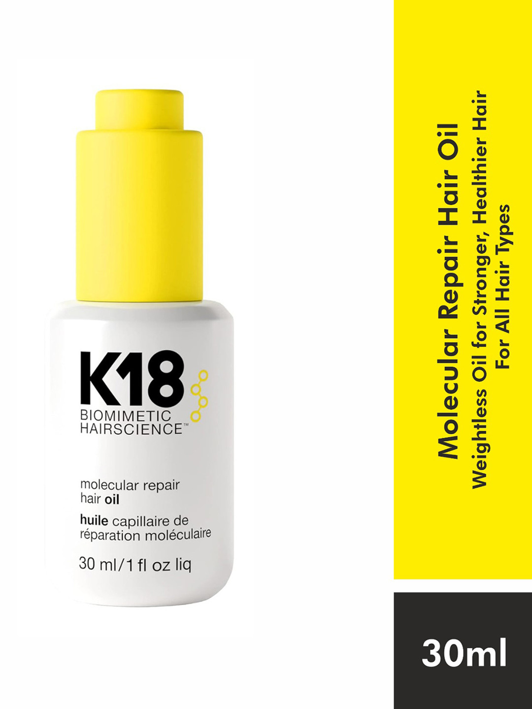 K18 Molecular Repair Hair Oil for Stronger & Healthier Hair - 30 ml