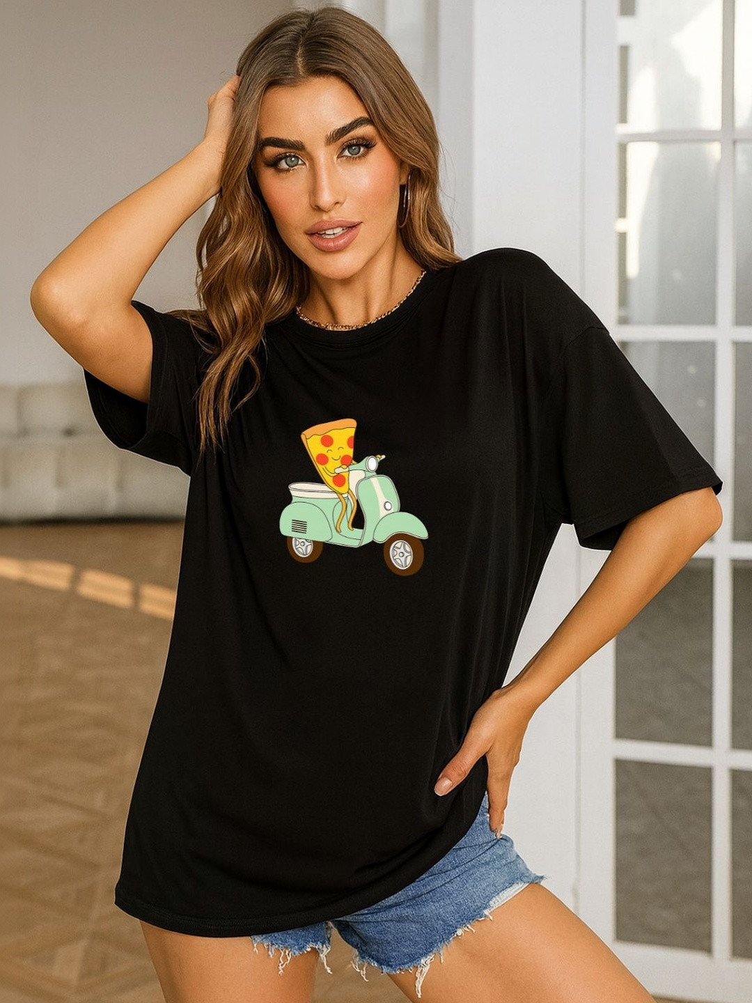 Slenor Women Printed T-shirt