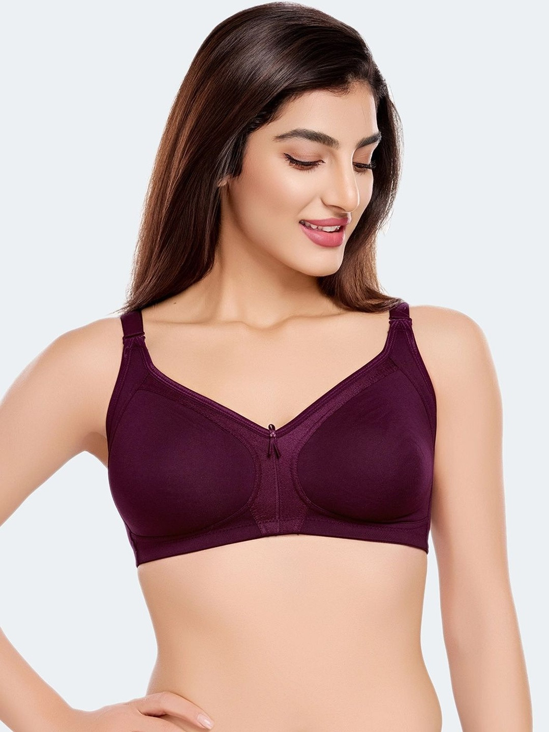 Juliet Non Padded Non Wired Cotton Minimiser Bra