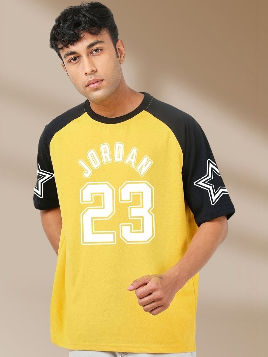 R.Code by The Roadster Life Co. Printed Oversized T-shirt