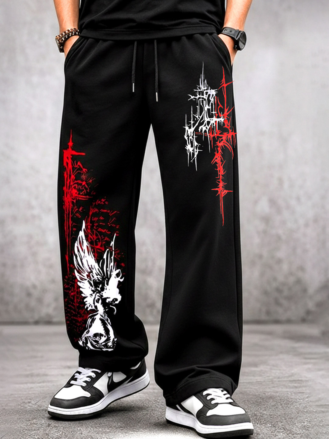 ZEN1 FASHION Men Regular Fit Graphic Print Track Pants