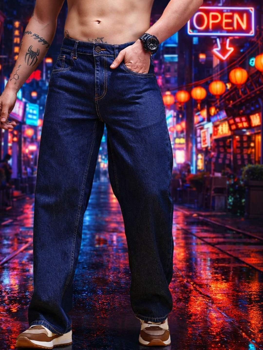 ZAYSH Men Regular Fit Mid-Rise Jeans