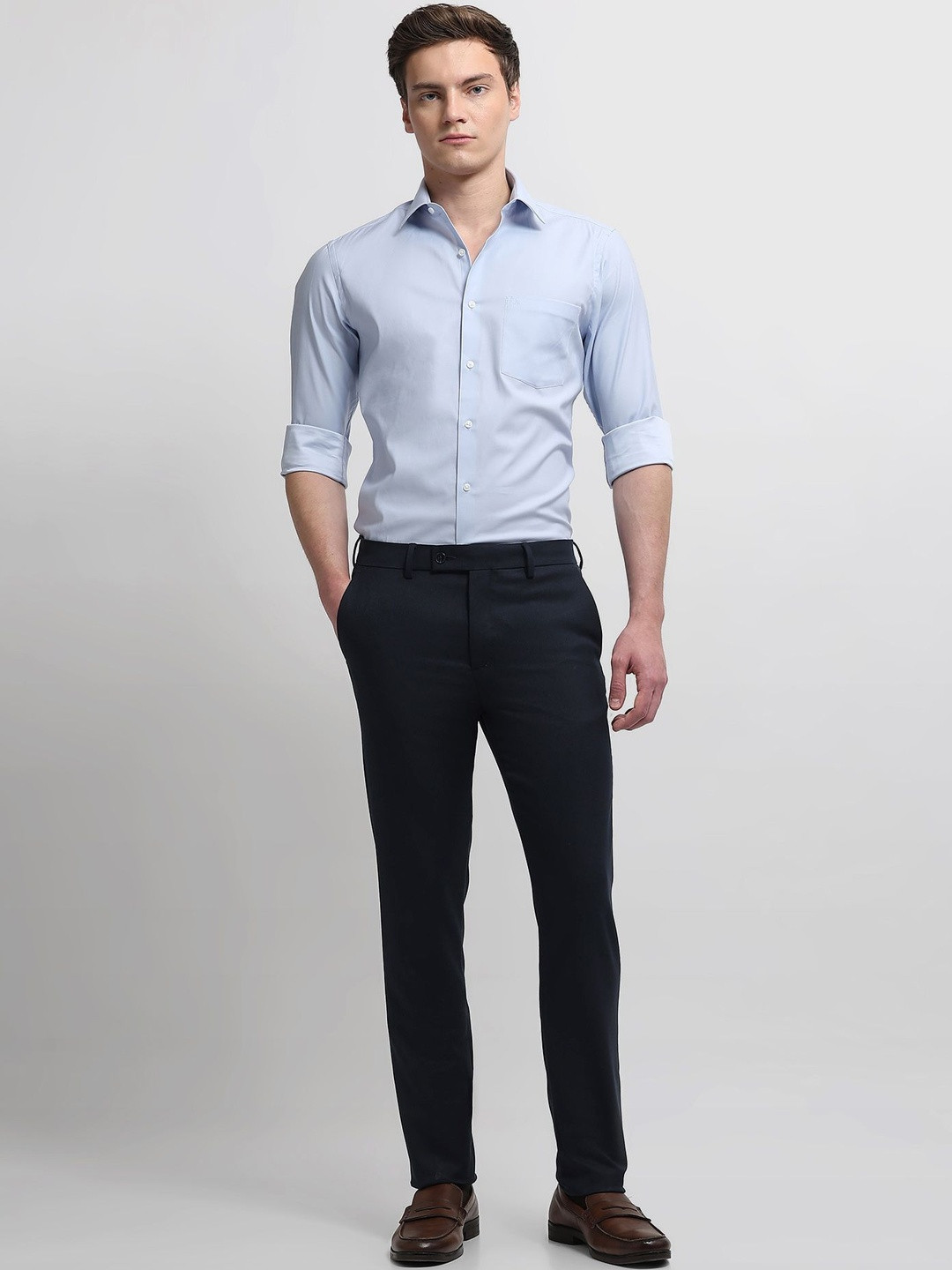 Arrow Men's Jackson Super Slim Fit Dobby Trousers