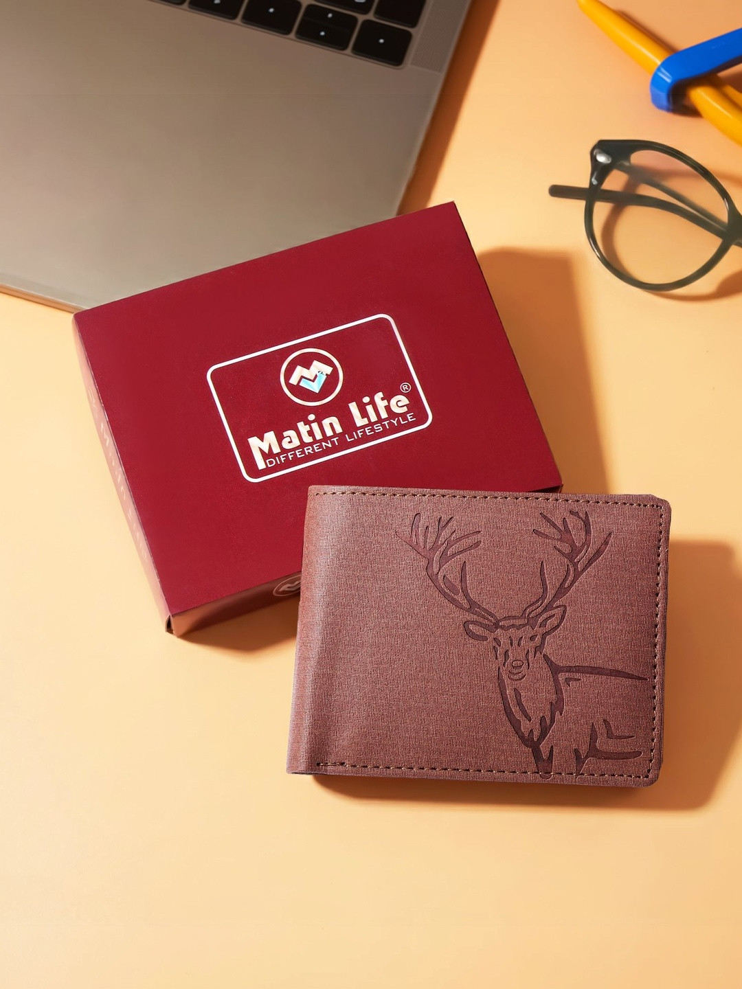 MATIN LIFE Men Graphic Printed Bi-Fold Wallet