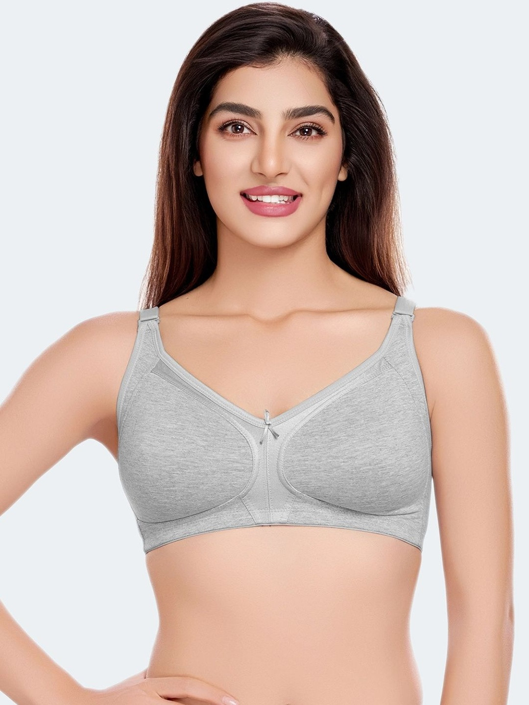 Juliet Non Padded Non Wired Cotton Minimiser Bra