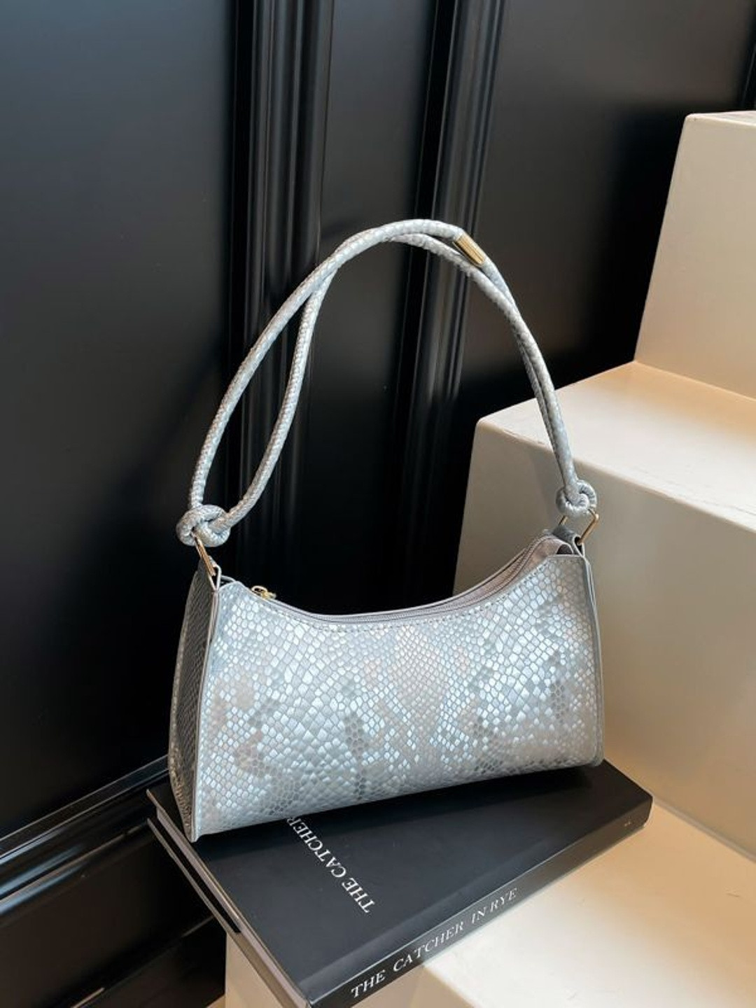 StyleCast x Revolte Ethnic Motifs Printed PU Swagger Shoulder Bag