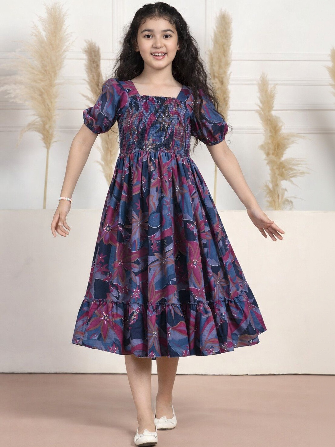 PTVIZE Print Fit & Flare Dress