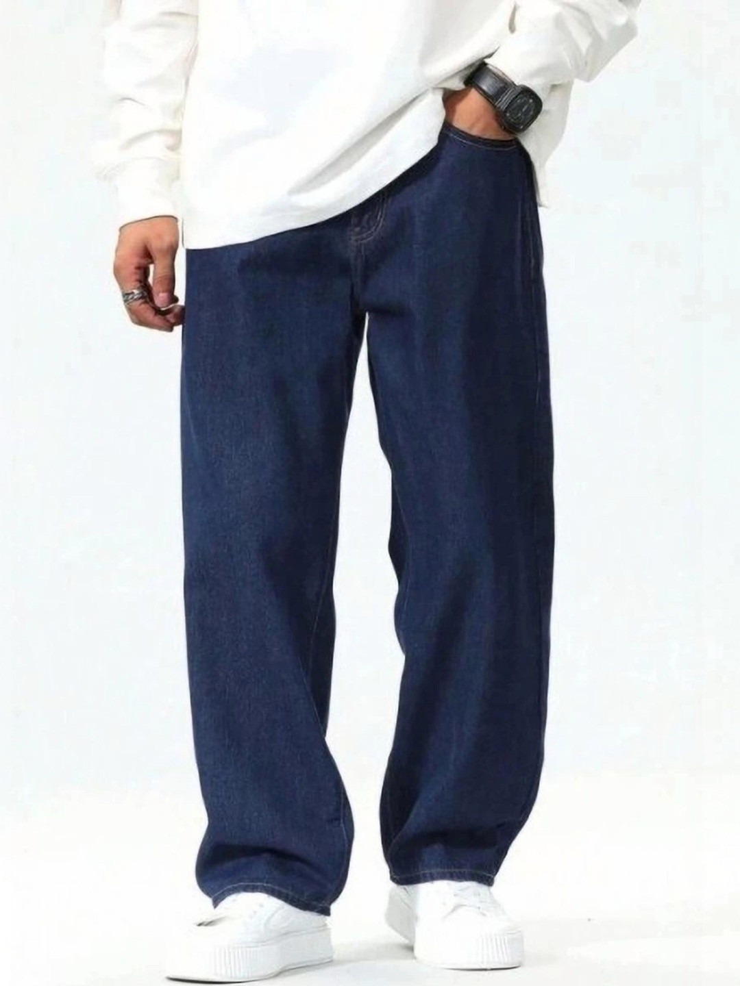 Veltick Men Straight Fit Mid-Rise Denim Jean