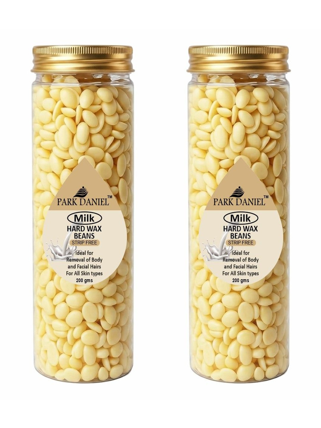 Park Daniel Set Of 2 Brazilian Hard Wax Beans- White Chocolate-- 200 g Each