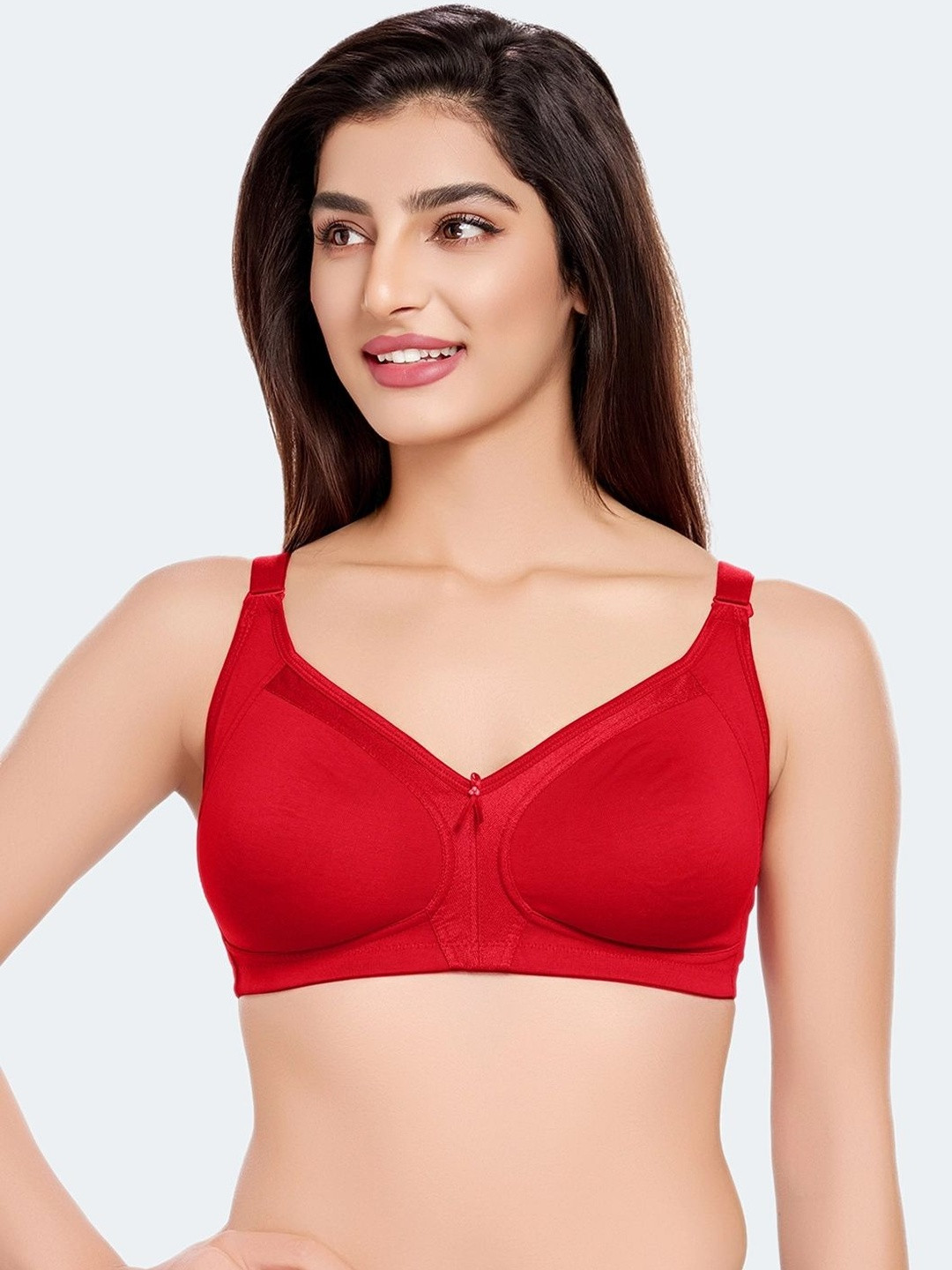 Juliet Non Padded Non Wired Cotton Minimiser Bra