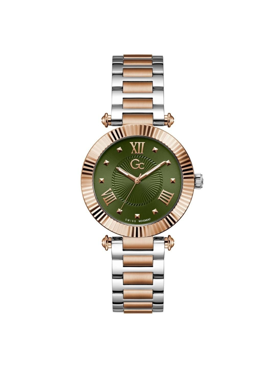 GC Women Brass Dial & Stainless Steel Straps Analogue Watch Y59022L9M