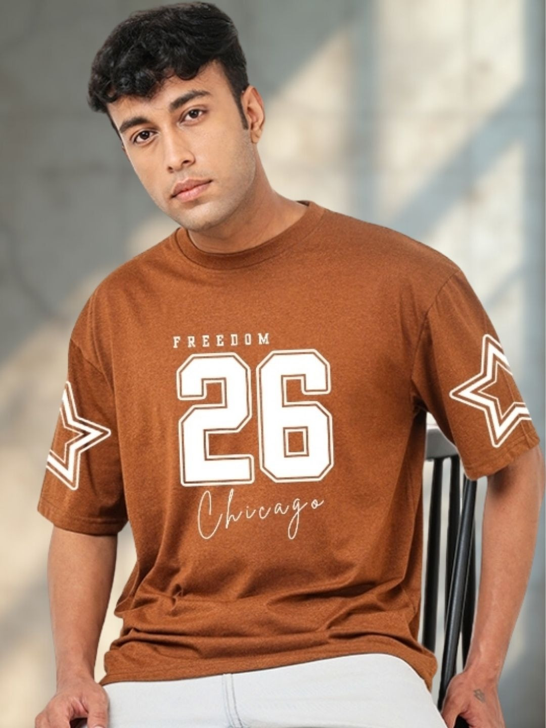 R.Code by The Roadster Life Co. Men Printed T-shirt