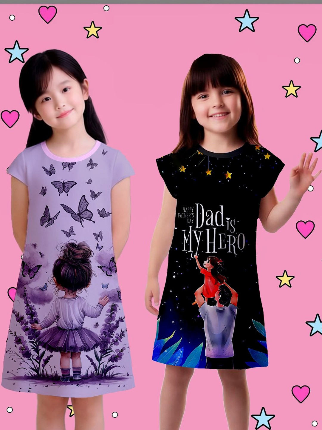 NUSYL Print A-Line Dress