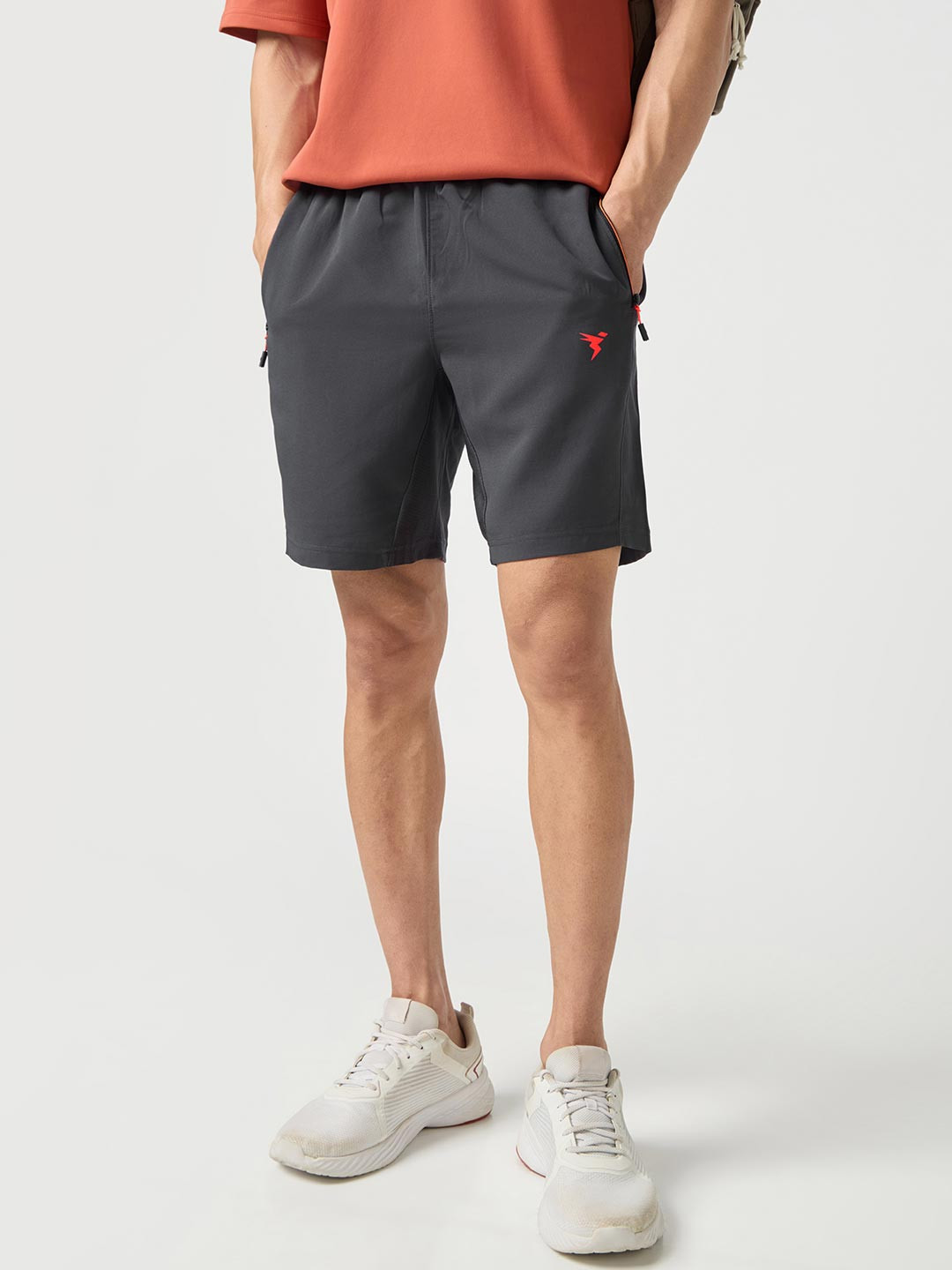 Technosport Men Slim Fit Training or Gym Sports Shorts