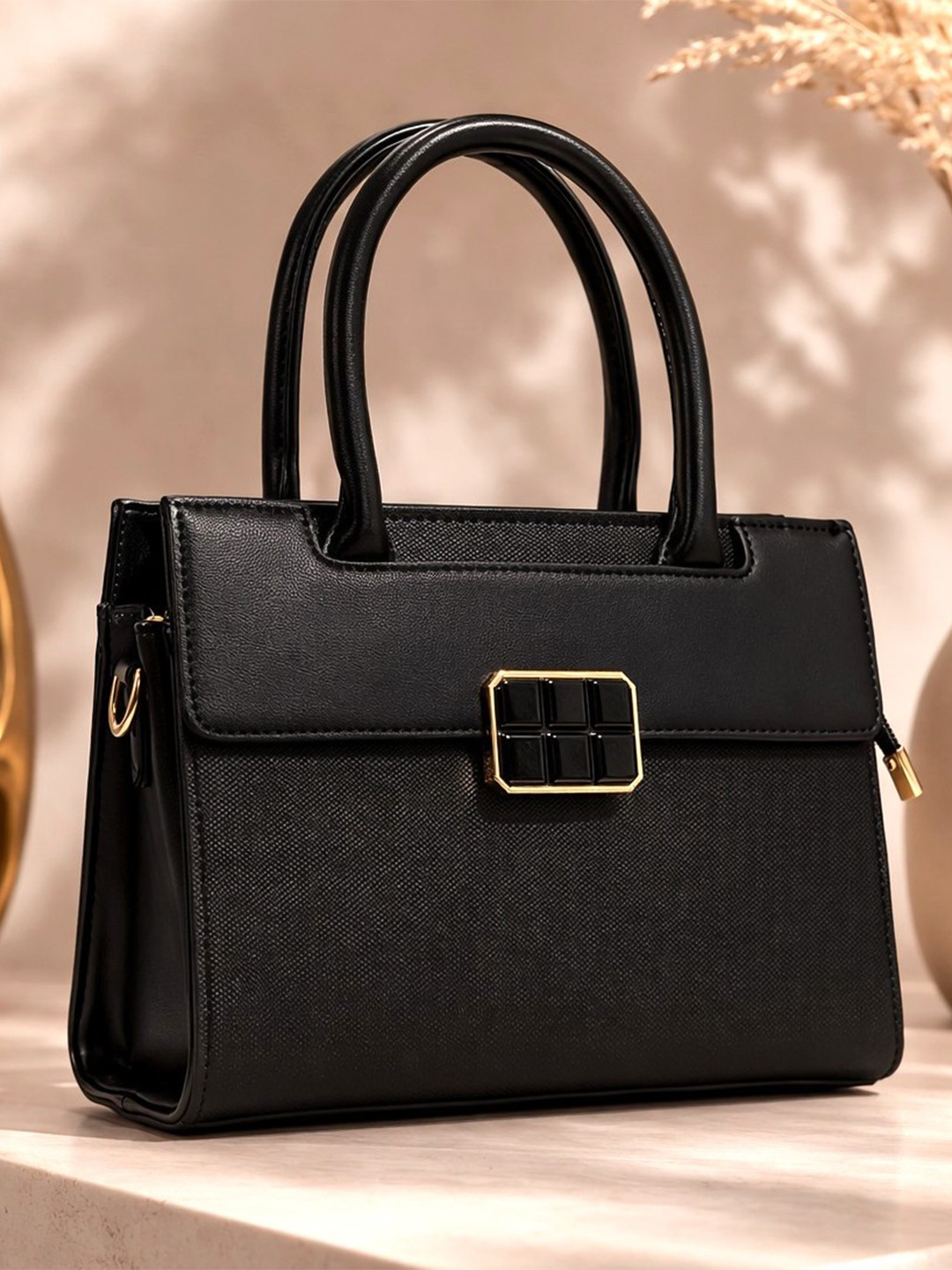 Diva Dale Solid Medium Structured Satchel Bag