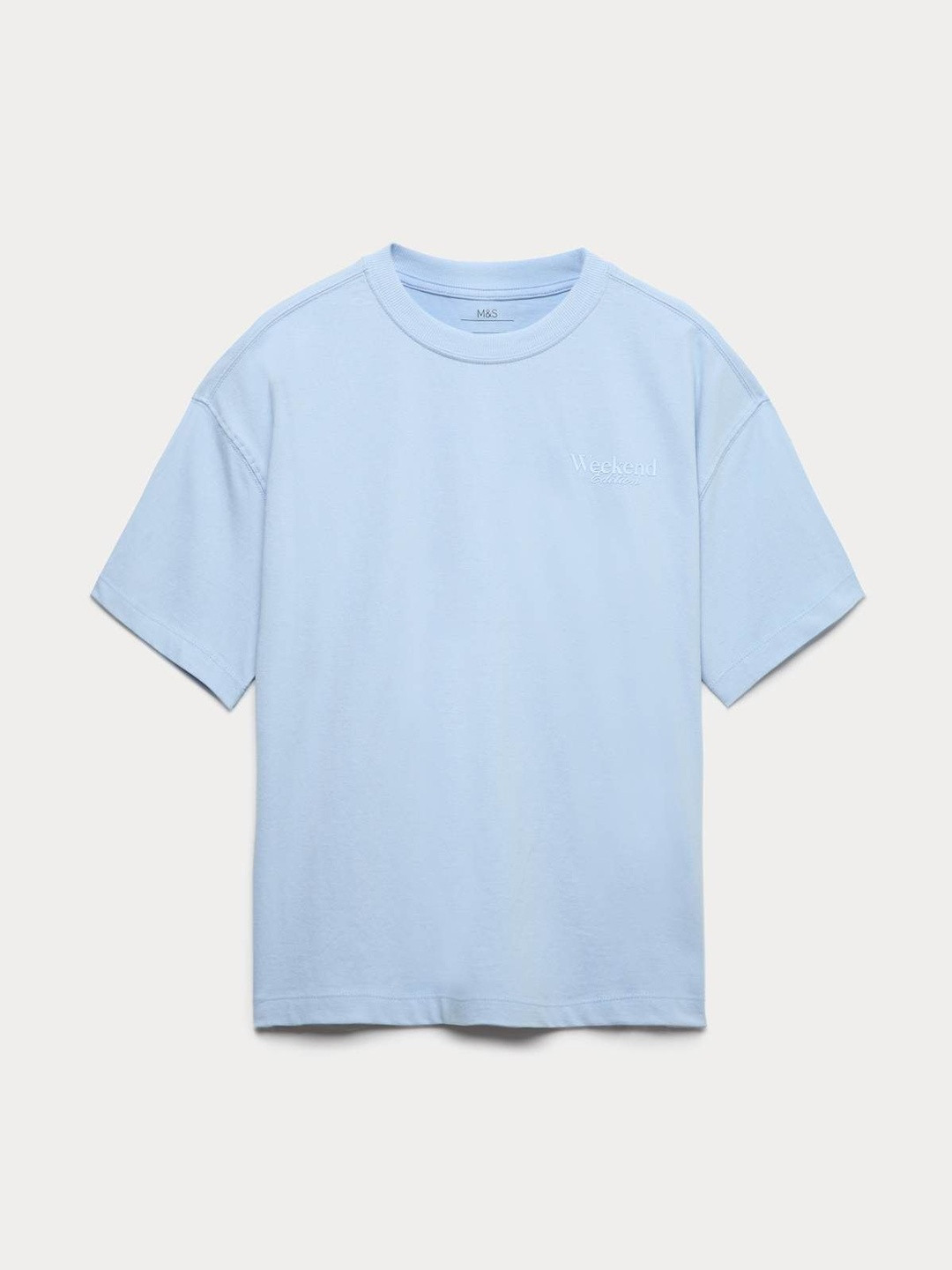 Marks & Spencer Pure Cotton Plain T-Shirt
