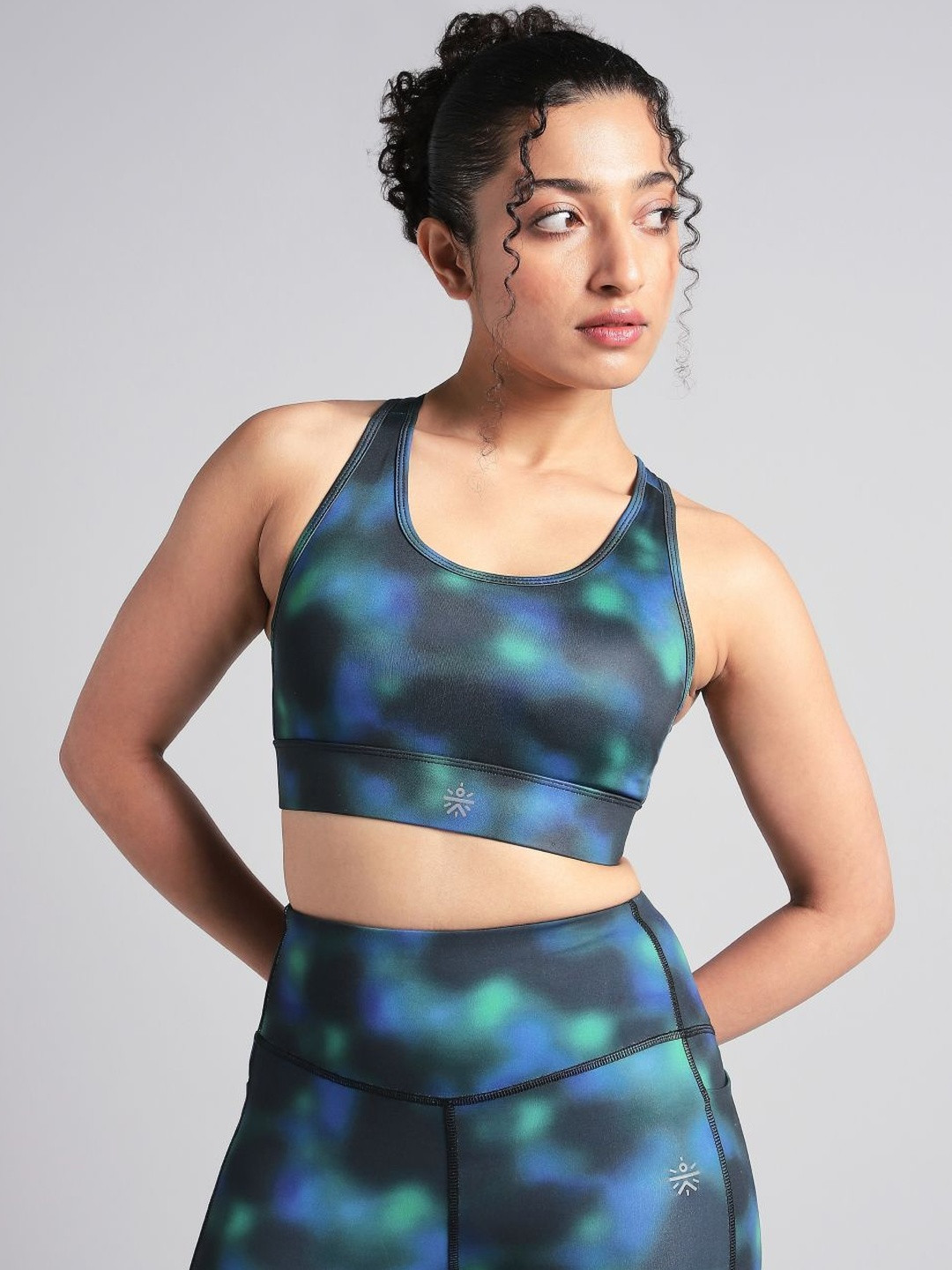CULT Women's Racer Back AOP High Support Running Bra