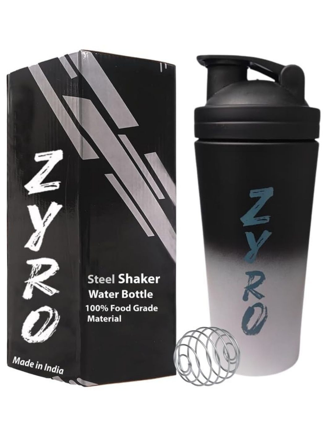 ZYRO Multicoloured Single Stainless Steel Brand Logo Water Bottle