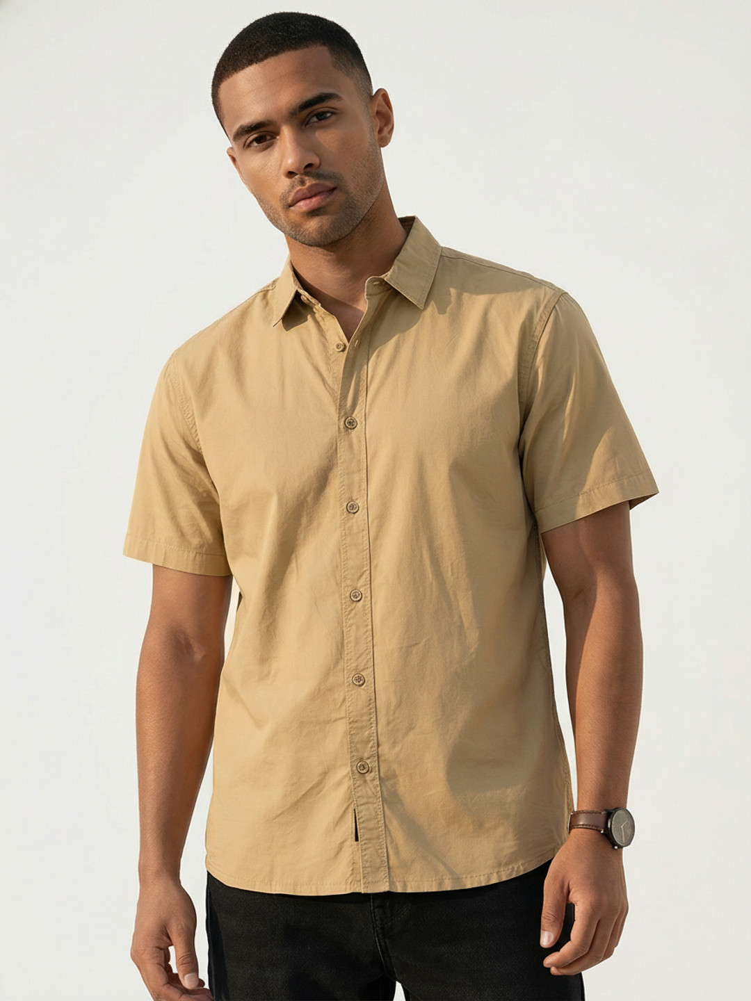 The Roadster Life Co. Embroidered Cotton Casual Relaxed Fit Shirt