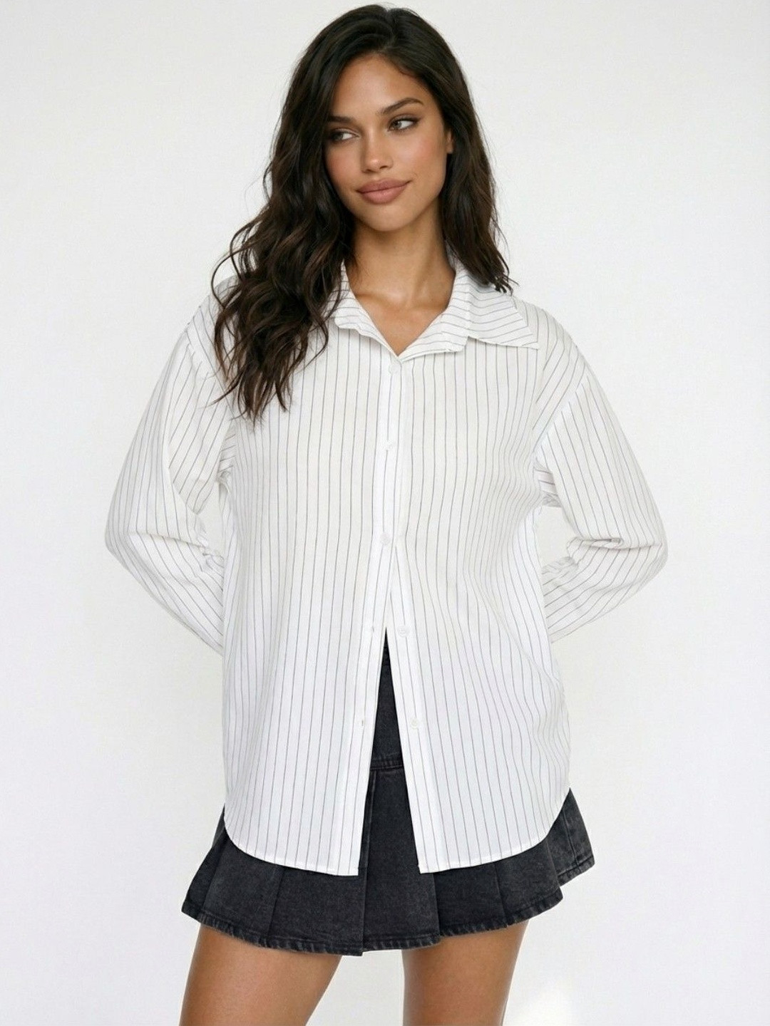 glitchez Women Striped Casual Shirt