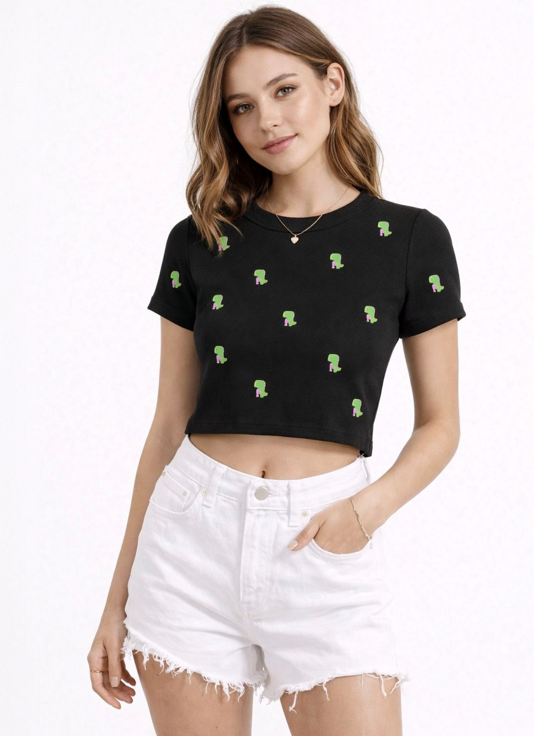 KIK33 Print Tank Crop Top