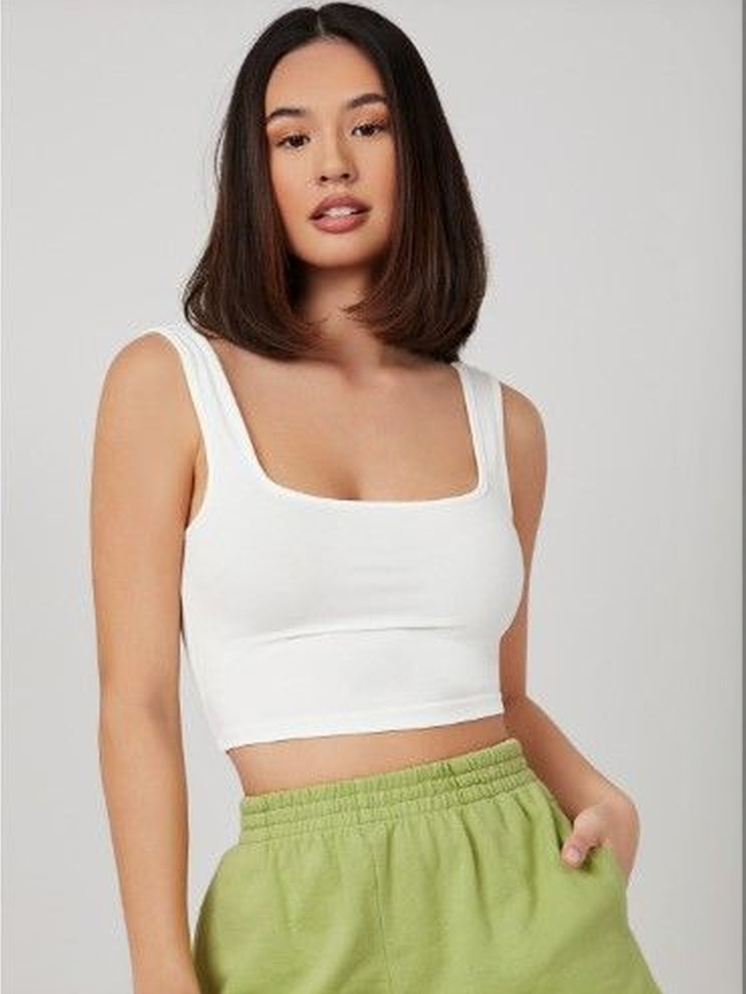 SHAPES AND WEAVES Crop Top