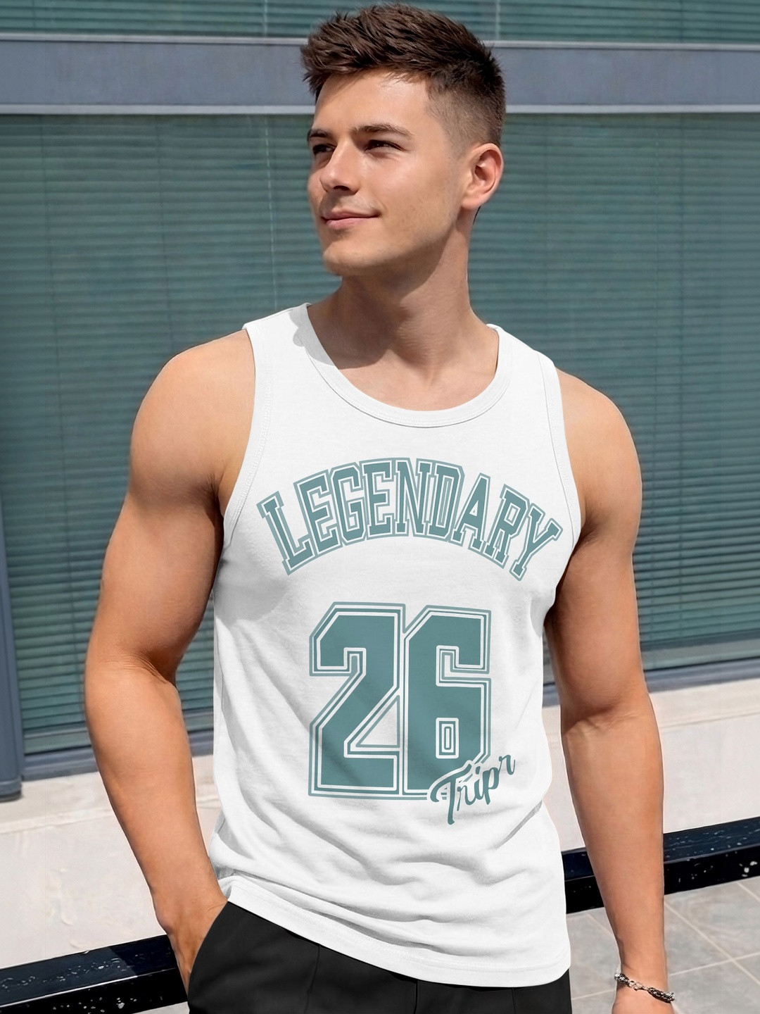 TRIPR Printed Cotton Tank