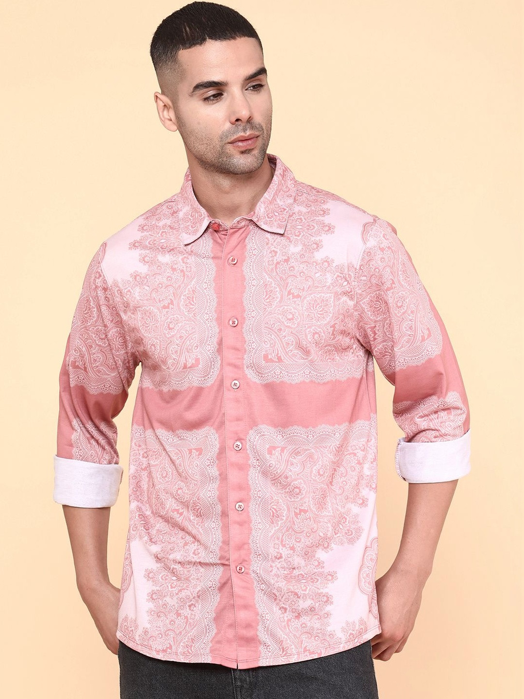 LIMEROAD Men Printed Casual Shirt
