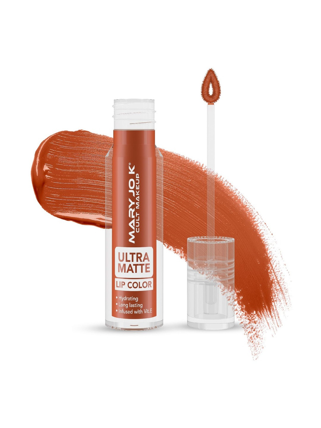 Mary Jo K Long Lasting Ultra Matte Liquid Lipstick - Crimson Blood - 05 - 5 ml
