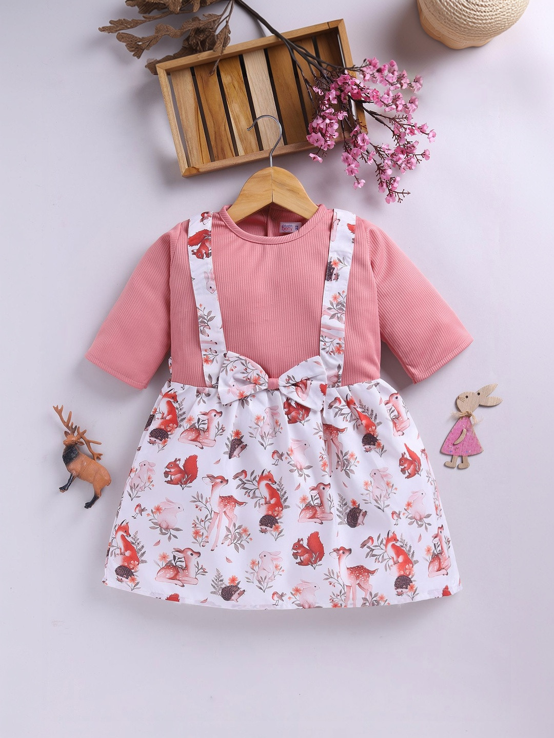 Blushh Berry Print Fit & Flare Dress
