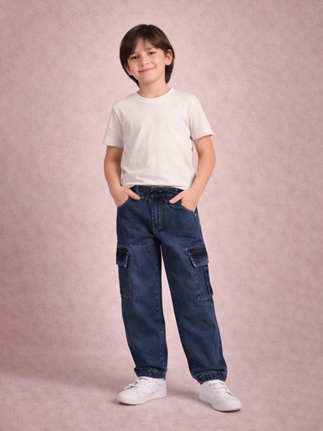 Gini and Jony Boys Classic Slim Fit Mid-Rise Acid Wash Jeans